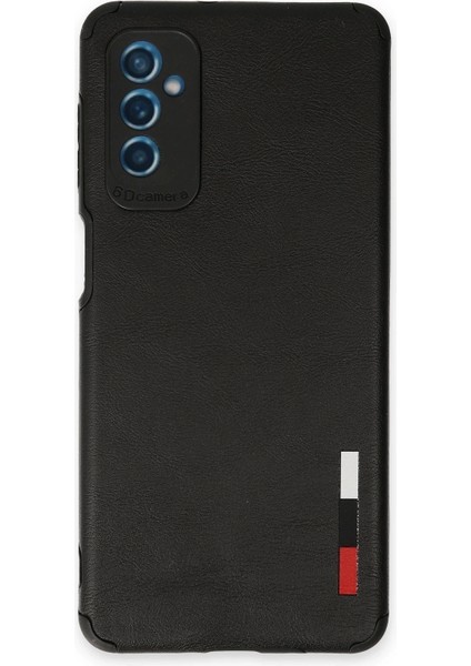 Newface Samsung Galaxy M52 5g Kılıf Loop Deri Silikon - Siyah