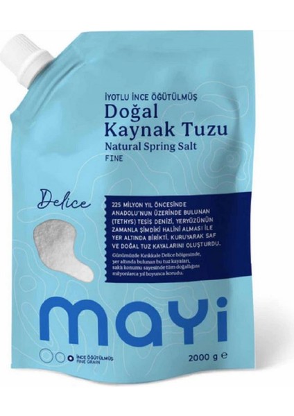 Tuz Iyotlu Ince Kaynak Tuzu 2000 gr