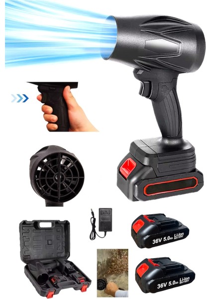 Şarjlı Jet Turbo Motorlu Hava Üfleme Fan Yaprak Üfleme Araba Içi Cam Kurulama Mangal Yelleme Üfleme fiyatları