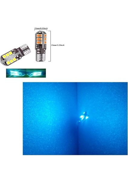 (2 x Adet) 1 Takım Canbus T10 24 LED 3030 Chıp ( 24LED Dipsiz Ampul )