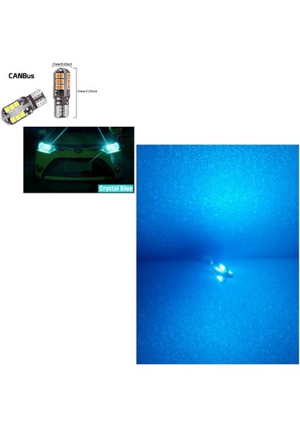 (2 x Adet) 1 Takım Canbus T10 24 LED 3030 Chıp ( 24LED Dipsiz Ampul ) modelleri