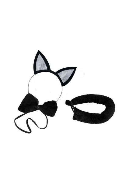 Kedi Taç Kuyruk Papyon Set Çocuk fiyatları