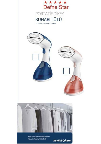 Küçük ve Hafif Portatif Buharlı Dikey Ütü, Seyahat ve Günlük Kullanım Için Ideal indirimleri