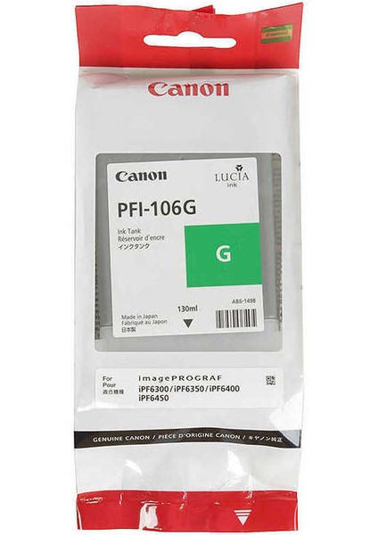 PFI-106G Yeşil Kartuş 130ML