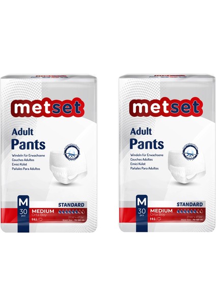 Emici Külot Medium Boy Orta Boy 30 Luk 2 Paket 60 Adet