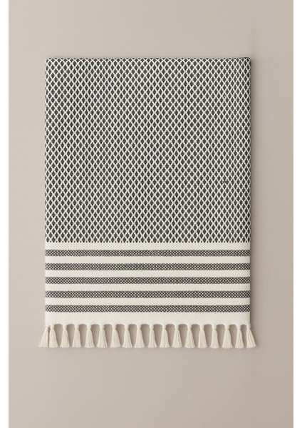 Mira – Pamuklu Püsküllü Örtü, Geometrik Desenli Koltuk ve Yatak Şalı 220X180 cm indirimleri