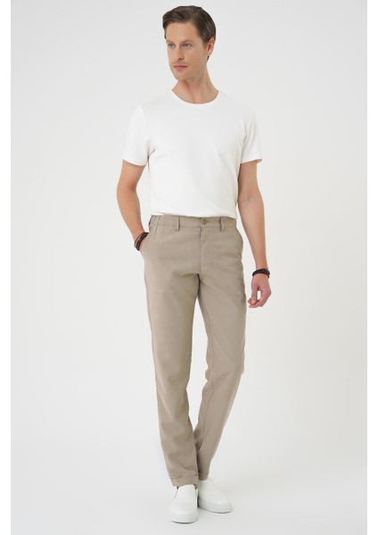 Comfort Beli Lastikli Rayon Karışımlı Bej Jogger Pantolon P 1194 fiyatları