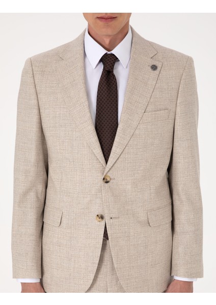 Erkek Bej Slim Fit Takım Elbise 50311241-VR011