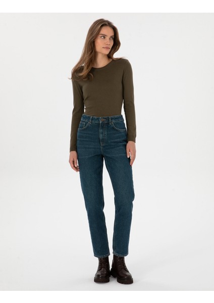 Kadın Koyu Indigo Jean Pantolon 50308396-VR089 modelleri