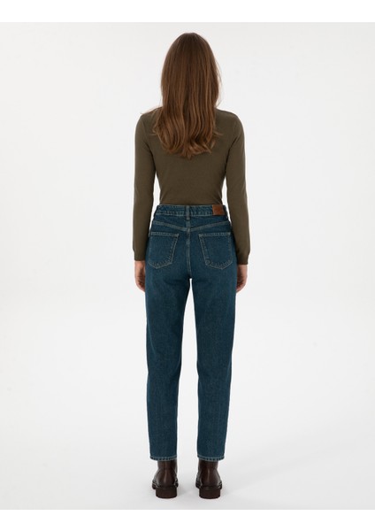 Kadın Koyu Indigo Jean Pantolon 50308396-VR089 fırsatları