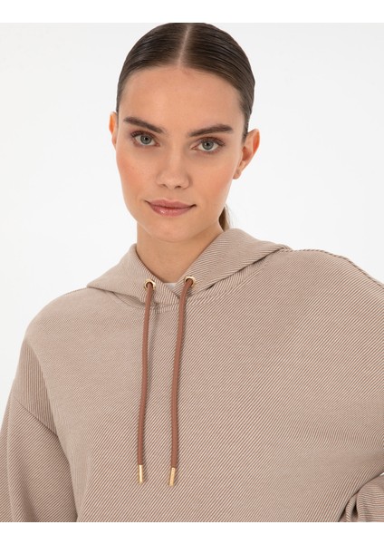 Kadın Camel Comfort Fit Sweatshirt 50309135-VR015 fiyatları