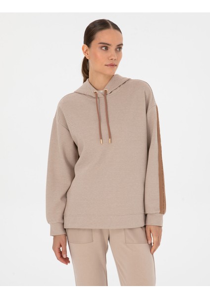 Kadın Camel Comfort Fit Sweatshirt 50309135-VR015 modelleri