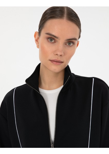 Kadın Siyah Comfort Fit Örme Hırka 50309108-VR046 fiyatları