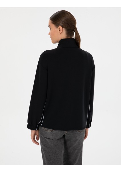 Kadın Siyah Comfort Fit Örme Hırka 50309108-VR046 indirimleri