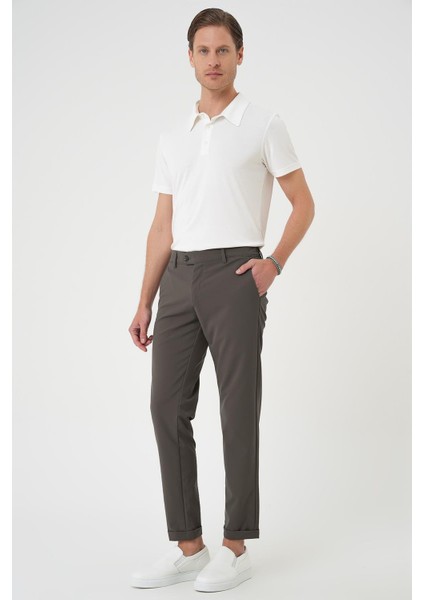 Comfort Fit Beli Lastikli Yan Cep Haki Jogger Pantolon P 1150 modelleri