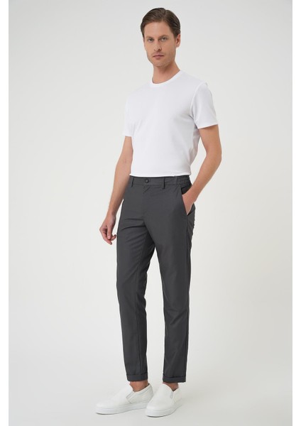 P 1165 Slim Fit Antrasit Klasik Pantolon fiyatları