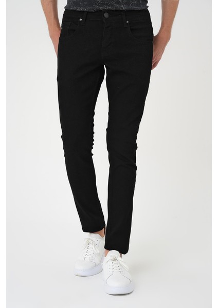 Denim 131 Slim Fit Beş Cepli Likralı Siyah Jean Pantolon