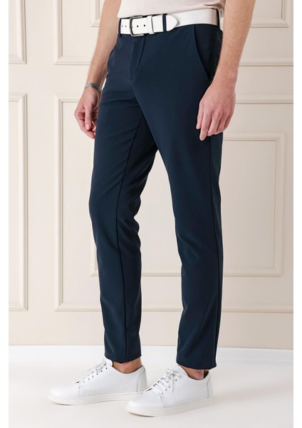 Comfort Fit Beli Lastikli Yan Cep Lacivert Jogger Pantolon P 1150 modelleri