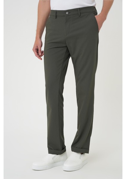 Comfort Fit Beli Lastikli Haki Jogger Pantolon P 1185 indirimleri