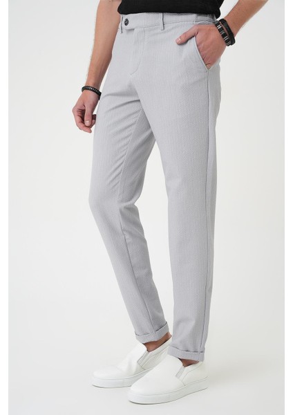 Comfort Fit Gofre Dokulu Beli Lastikli Gri Jogger Pantolon P 1177 modelleri