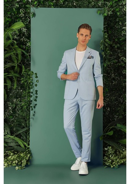 Comfort Fit Yan Cep Beli Lastikli Esnek Pamuk Mavi Jogger Pantolon P 1143 fiyatları