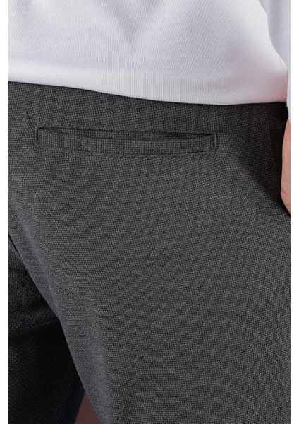 Slim Fit Yan Cepli Dokulu Esnek Casuel Antrasit Pantolon P 1139 indirimleri