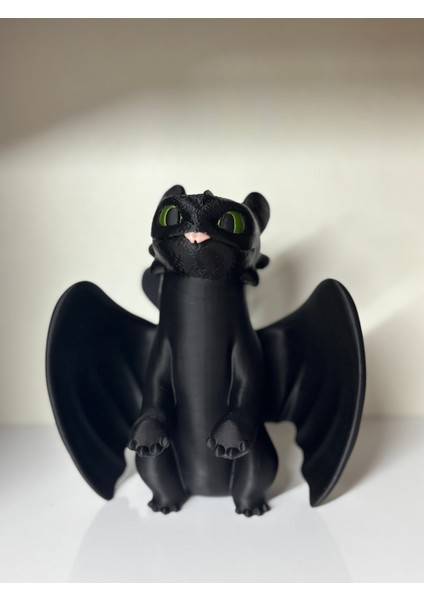 Light Fury Ejderha Figürü – 3D Baskı Dekoratif Koleksiyon