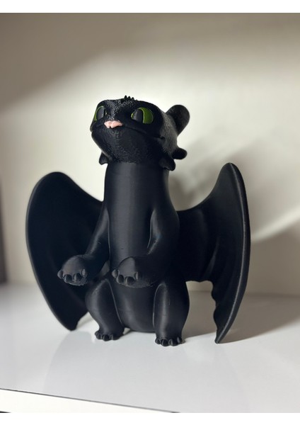 Light Fury Ejderha Figürü – 3D Baskı Dekoratif Koleksiyon