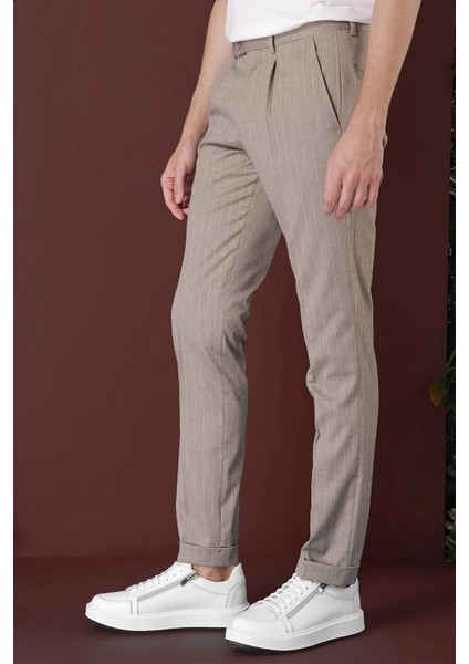 P 1133 Slim Fit Bej Spor Pantolon indirimleri