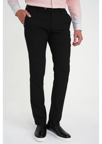 Comfort Fit Beli Lastikli Yandan Tokalı Esnek Siyah Jogger Pantolon P 1178 fiyatları