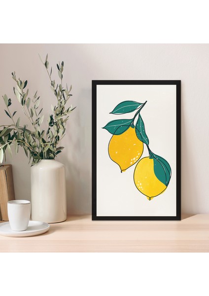 1 Adet Dekoratif Mdf Zeminli Bronz Spiral Mdf Çerçeve Görünümlü Mdf Tablo