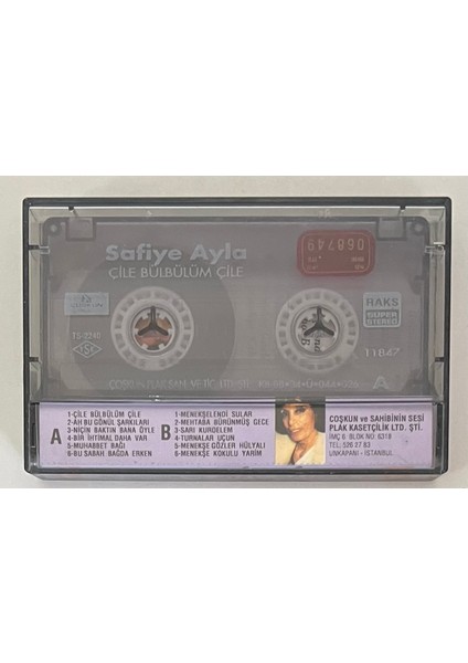 Safiye Ayla Çile Bülbülüm Çile Kaset (Orjnal Dönem Baskı) fiyatları