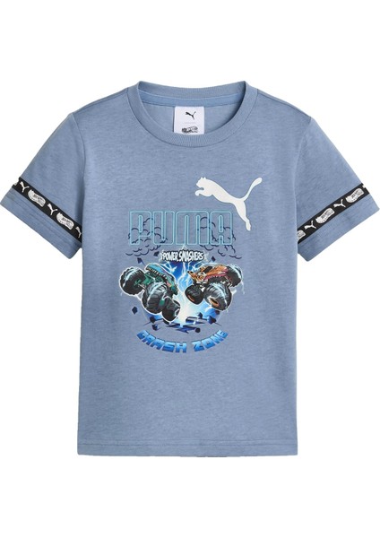 X Hot Wheels Erkek Çocuk Mavi Tişört