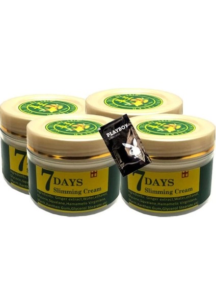 Three Brand 7 Days 4'lü Birden Ginger Miracle Slimming Cream Kremi 100 ml + 1 Hediye Jel