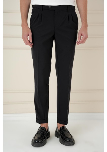 P 1162 Slim Fit Siyah Klasik Pantolon fiyatları
