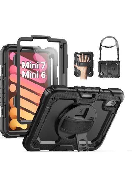 Apple iPad Mini 7 (A17 Pro) Mini 6 Kılıf Defender Askılı Pars Case Fuji A2993 A2995 A2996 A2567 A2568 A2569