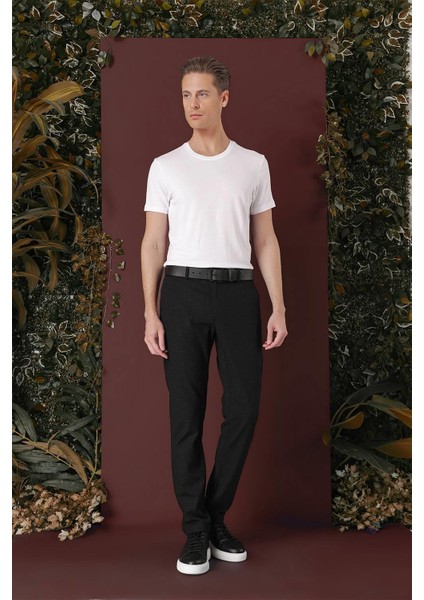 P 1141 Slim Fit Siyah Klasik Pantolon