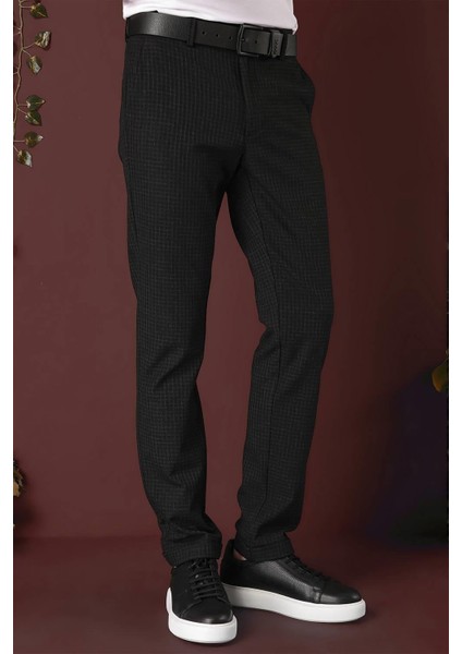 P 1141 Slim Fit Siyah Klasik Pantolon indirimleri