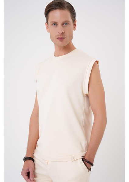 Bermuda 035 Comfort Fit Bağcıklı Bel Viskon Karışımlı Casuel Bej Şort modelleri