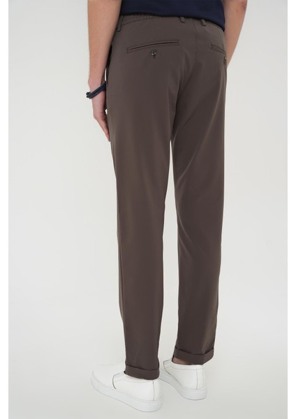 Comfort Fit Beli Lastikli Yan Cep Koyu Haki Jogger Pantolon P 1150 indirimleri