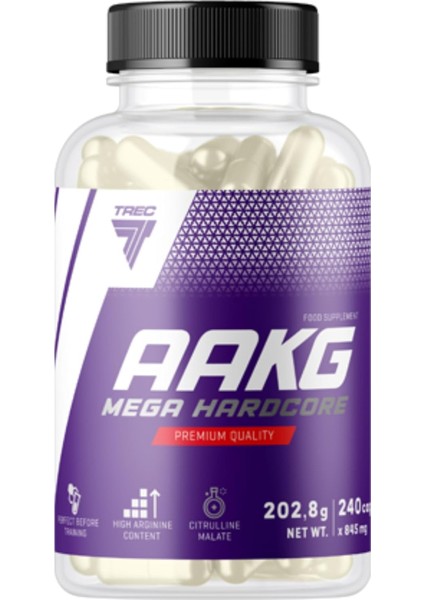 Aakg Nitric Oxide L-Arginine L-Citrulline Pump 240 Caps