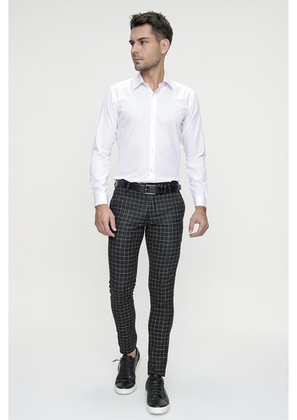 P 1083 Slim Fit Siyah Spor Pantolon