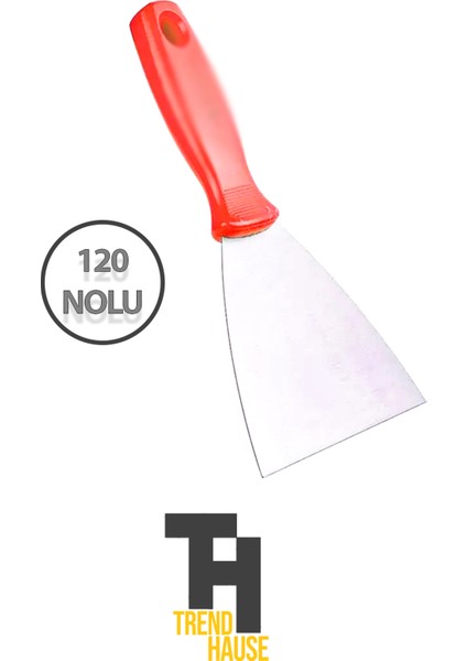 Spatula Paslanmaz Çelik 120 No'lu Plastik Saplı Çok Amaçlı fiyatları