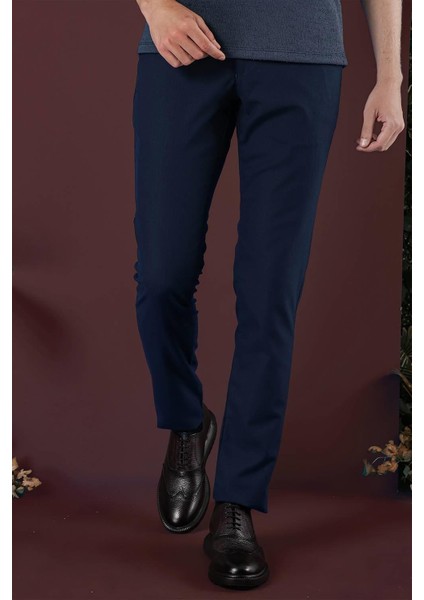 P 1136 Slim Fit Lacivert Klasik Pantolon modelleri
