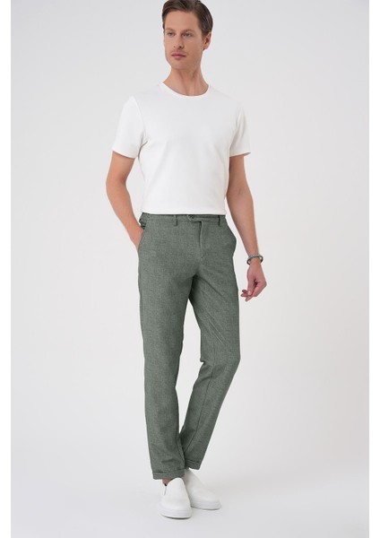 Comfort Fit Kırçıllı Beli Lastikli Yeşil Jogger Pantolon P 1176 fiyatları