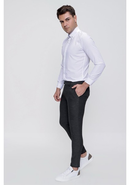 P 1086 Slim Fit Antrasit Spor Pantolon modelleri