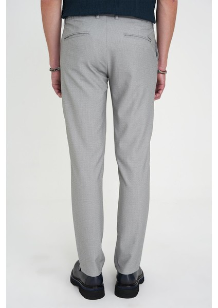Comfort Fit Beli Lastikli Dokulu Gri Jogger Pantolon P 1192 indirimleri