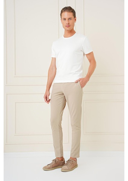 P 1161 Slim Fit Bej Klasik Pantolon fiyatları