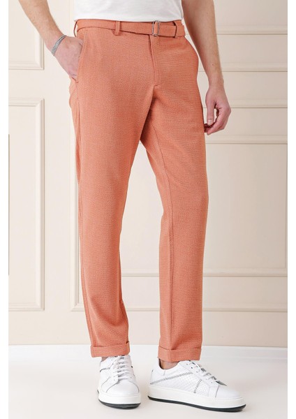 Comfort Fit Belden Kumaş Kemerli Pamuk Oranj Jogger Pantolon P 1154 fiyatları