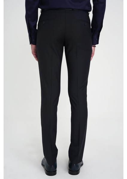 Slim Fit Pilesiz Yün Klasik Lacivert Kumaş Pantolon P 1191 indirimleri